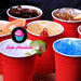 45 Red American Plastic Party Cups Yankees 400 mL 6