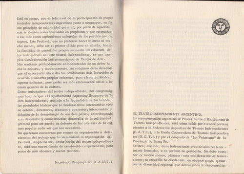 1960 Festival Teatro Independiente Rioplatense Montevideo 2