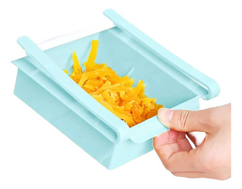 Plastic Fridge Shelf Drawer Tray Organizer for Kitchen 0