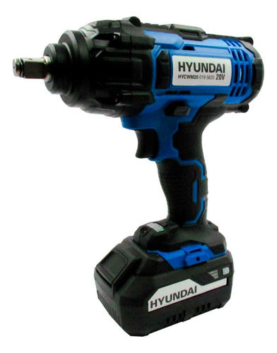 Llave Impacto 1/2 Batería Hyundai 20v Sin Bateria Sin Cargad 0