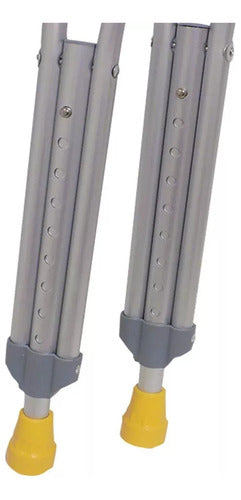 Silfab Adjustable Height Aluminum Crutches with Free Shipping 2