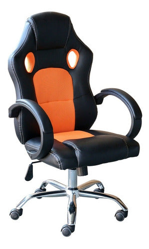 Tushop Gamer Chair Upholstered with Metal Base - Green 2