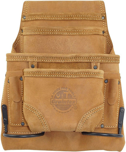 Graintex OS2334 - 10 Pocket Tool Pouch | Oil Tanned Leather 0