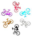 Set of 15 Bike Keychain Bottle Opener Souvenir Metallic Openers 5