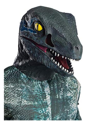 Rubies Mens Deluxe Blue Velociraptor Látex Máscara 0