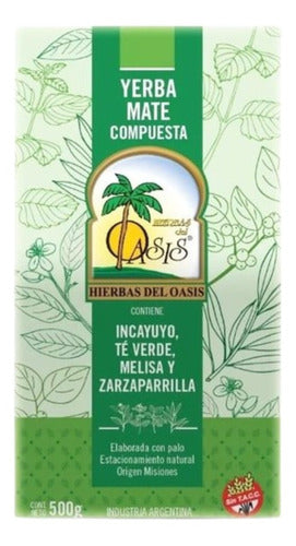 Hierba del Oasis Yerba Mate Compuesta Con Hierbas Oasis - 12 Unidades 0