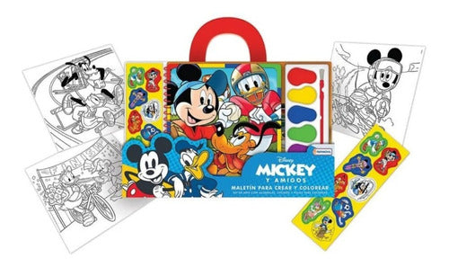 Mickey Mouse Watercolor Art Kit with Coloring Set 1