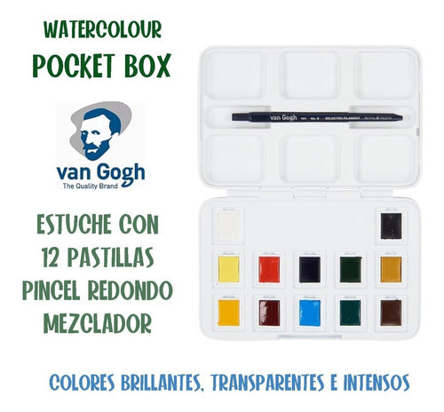 Van Gogh Set Acuarelas National Gallery London 12 Pastillas 0