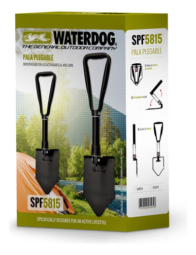 Waterdog Pala Plegable Camping Waterdog SPF5815 Táctica Rescate Funda 1