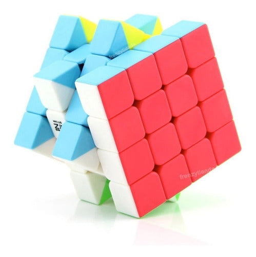 Qiyi Cubo Rubik 4x4 Warrior S Stickerless Magic Cube 4x4x4 1