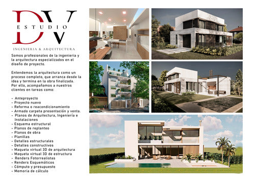 Estudio DV Arquitectura Planos Autocad Anteproyecto Revit Sketchup 2