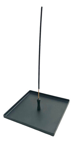 Maleka Square Metal Incense Holder 0