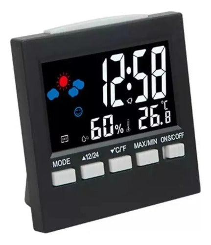 Generic Voice-Controlled Alarm Clock with Temperature, Humidity, and Date Display 0