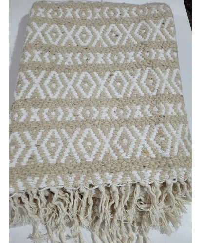 Rustic Nordic Scandinavian Rug Weaving Diamonds 120x80 cm 0