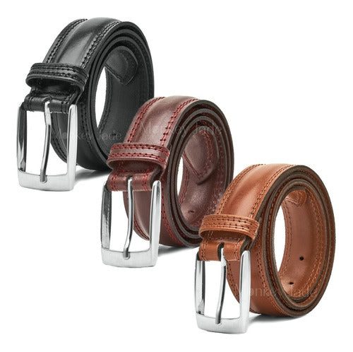 Cinturón Hombre Genuine Leather Dress Belt 0