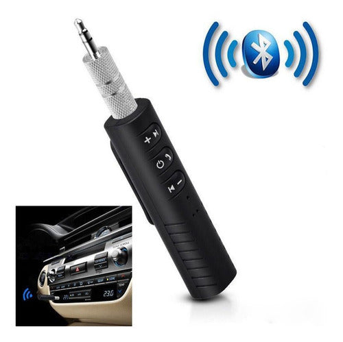 Adaptador Receptor Audio Bluetooth Para Auto Conector Aux 0