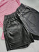 BAKMOR.OFICIAL Short Mom Engomado Mujer Simil Cuero Dama Moda Tiro Alto 4