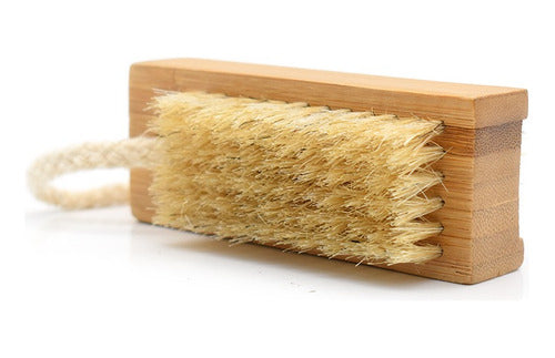 Double Wooden Nail Brush with Natural Bristles - Manicure 1