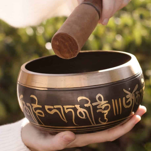 Only-Woman Tibetan Bowl Imported 7 Metals 13cm + Accessories Box 6