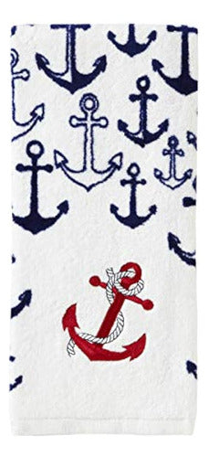 Skl Home Americana Anchor Juego De Toallas De Mano, 16x25, P 2