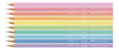 Faber-Castell 27042 Pastel Eco Colored Pencils Set of 10 2