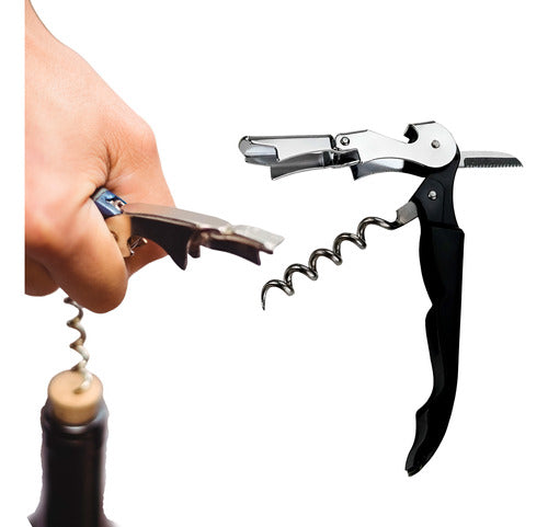 30-Piece Double-Action Corkscrew and Bottle Opener Set 0