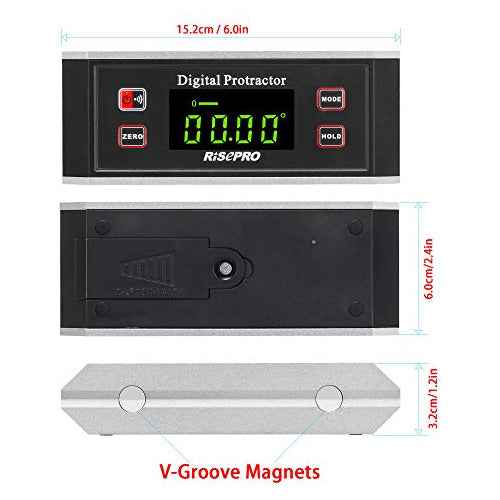 Risepro Digital Magnetic Inclinometer Level with Display 1