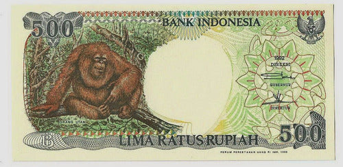 Fk Billete Indonesia 500 Rupias 1992 P-128 Sin Circular. 0