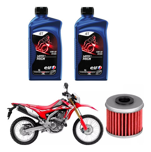 Kit Service Honda Crf 150 250 450 / Trx 450 + Elf Sint Sia+ 0