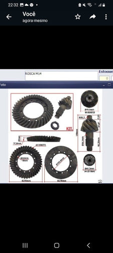 Corona Y Piñon 10x41 Agrale 9200 / Iveco / Vertis / Volare / 0