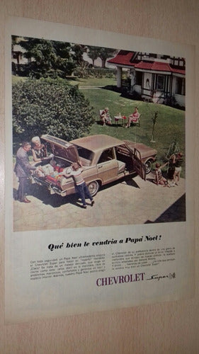 P54 Clipping Antigua Publicidad Automovil Chevrolet Año 1966 0