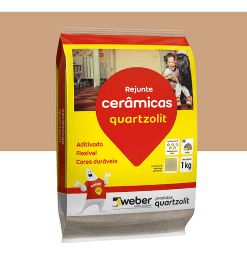 Rejunte Flexível Quartzolit 1kg - Caramelo 2