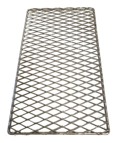 Metallic Chrome Iron Doormat 35 x 60 cm 1