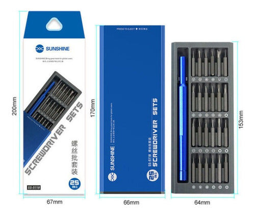 Juego De Destornilladores Precisión 25 En 1 Sunshine 3