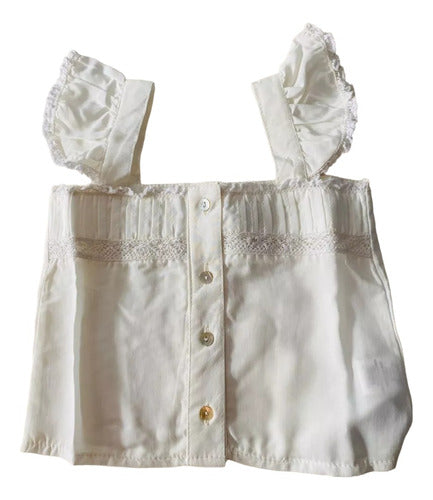 Baby Time Blusa Con Puntilla 0