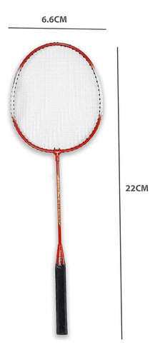 Kit Badminton 2 Raquetes + 12 Petecas C/ Bolsa Kit Completo 1