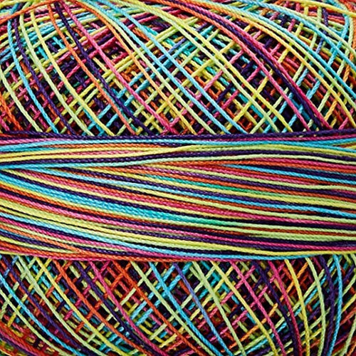 Lizbeth 80 HH80 Cotton Thread 184 Yards 10 Grams - Rainbow Splash 1