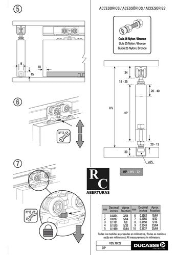 Sistema Corredizo Puerta / Portón Liviano 100kg Ducasse D100 5