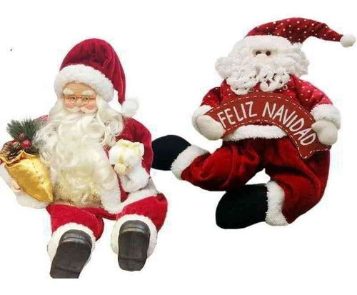 Navife Santa, Papá Noel De 50cm, Muñecos Navideños Colgar 0