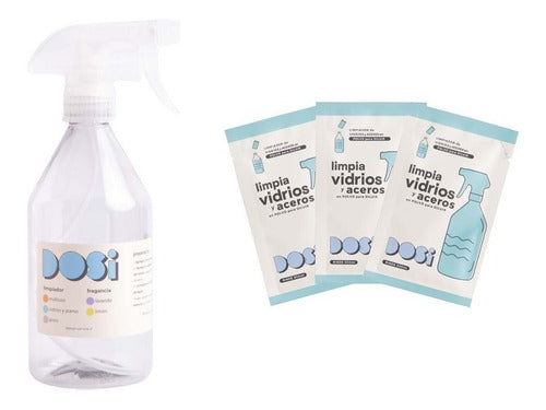 DOSI Limpiador Eco Dosi Kit 1x3 Limpia Vidrios Y Acero 3 Unidades 1