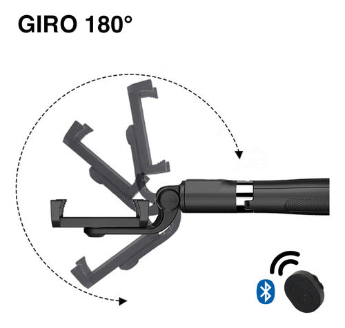 Bastão Pau Selfie Tripé Alumínio P/ Celular Bluetooth 74cm 4