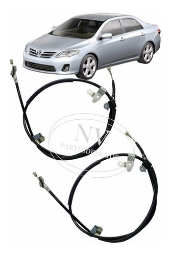 Fremec Kit x 2 Brake Cables Left/Right Toyota Corolla 1.8 0