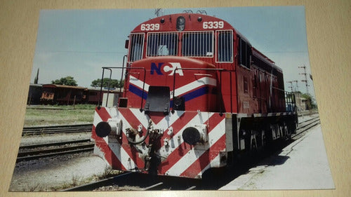 Ferrocarril Foto Original 30x20 Locomotora Gaia 6339 En Vill 0