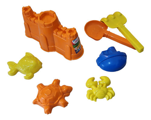 Chichess Beach and Sand Play Set - Castle, Shovel, Rake, and Molds 1