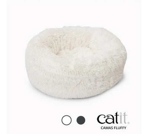 Catit Fluffy Cat Bed with High Edges 1