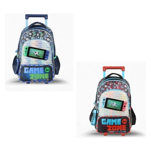 Footy Large Rolling Backpack for Boys with Light 1