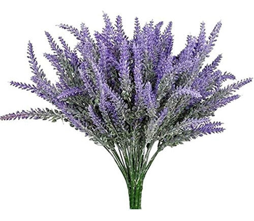 Kupoo Flores Artificiales De Lavanda 6 Paquetes De Plantas D 0