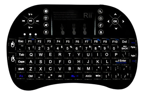 Rii Mini I8 + Teclado Inalámbrico Con Detrás Encendido Para 0