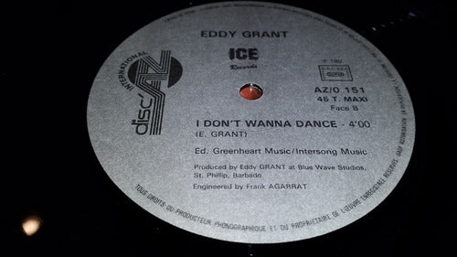 Eddy Grant I Don't Wanna Dance Vinilo Maxi Muy Bueno France 2