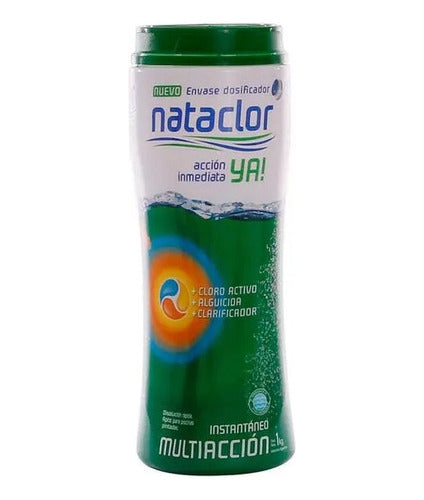 Nataclor 1 kg Instant Multi-Action Pool Chlorine - Deacero 0